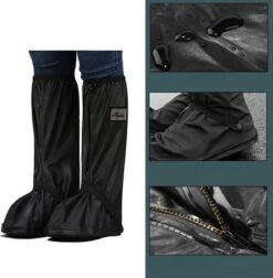 EASTWALL Cover Pro Schoenhoezen - Schoenovertrek Herbruikbaar - Bescherm Je Schoenen Tegen Water, Modder En Sneeuw - Universele Waterdichte Overschoenen - Schoenbeschermers - Anti-slip - Trekkoord Afsluiting - Zwart - Maat 43-44 -Outdoor Camping Winkel 1177x1200 1