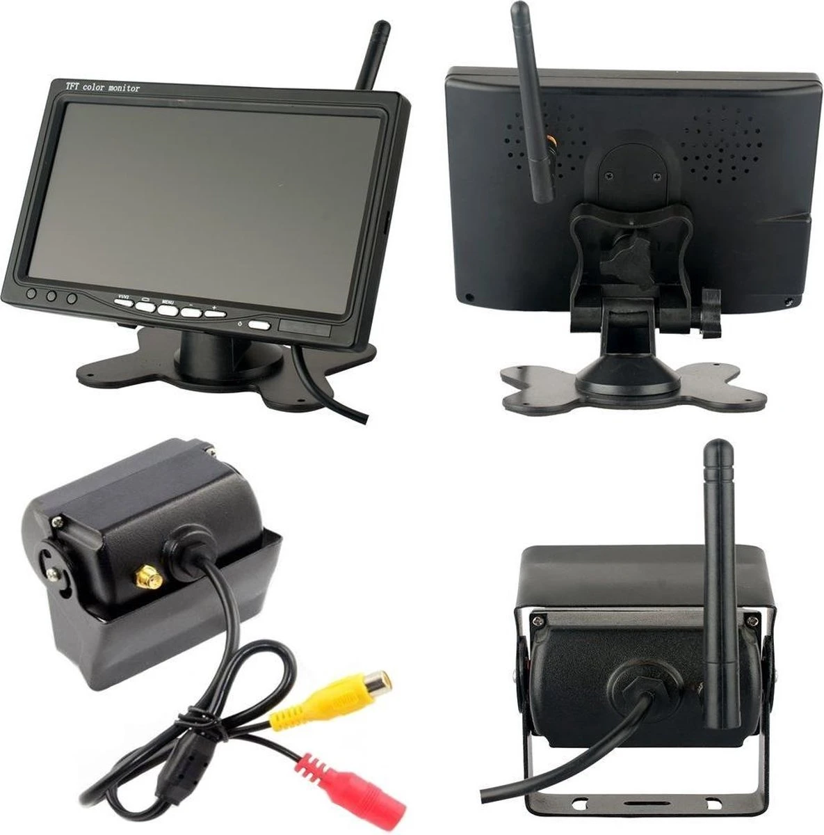 Strex Achteruitrijcamera Set Draadloos - 7" Scherm - 18LED Nachtzicht 15m - IP67 Waterdicht - Achteruitrij Camera - Geschikt Voor Auto/ Camper / Caravan / Vrachtwagen / Landbouw / Boot / Tractor 1 Strex Achteruitrijcamera Set Draadloos - 7" Scherm - 18LED Nachtzicht 15m - IP67 Waterdicht - Achteruitrij Camera - Geschikt Voor Auto/ Camper / Caravan / Vrachtwagen / Landbouw / Boot / Tractor