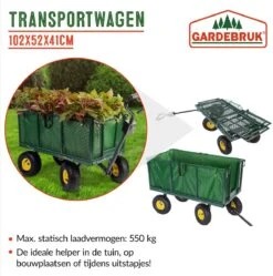 Gardebruk Bolderkar Binnenzeil - Belastbaar Tot 550 Kg – Groen -Outdoor Camping Winkel 1188x1200 3