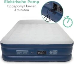 LifeGoods Luchtbed - 2 Persoons - Met Ingebouwde Pomp - Incl. Draagtas En Reparatiekit -Outdoor Camping Winkel 1200x1034