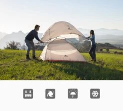 Cloud Up 3 Upgraded - Naturehike® - Tent 3 Persoons - Lichtgewicht Tent - Incl. Grondzeil - 20D 4000MM - Outdoor Kampeertent - Waterdicht - Hiking & Wandelen -Outdoor Camping Winkel 1200x1080