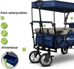 Tresko- Bolderkar, Grijs, Opvouwbaar, Met Dakje, Geschikt Tot 80 Kg - Bolderwagen - Kinderenvervoer - Bolderkarren - Tuinkar - Kinderwagen 13 Tresko- Bolderkar, Grijs, Opvouwbaar, Met Dakje, Geschikt Tot 80 Kg - Bolderwagen - Kinderenvervoer - Bolderkarren - Tuinkar - Kinderwagen -Outdoor Camping Winkel 1200x1124