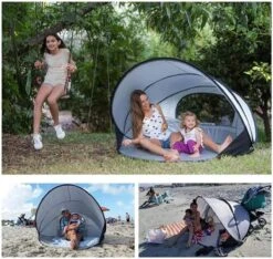 Deryan Luxe Pop Up Strandtent XXL - Anti-UV 50+ - Zilver 29 Deryan Luxe Pop Up Strandtent XXL - Anti-UV 50+ - Zilver -Outdoor Camping Winkel 1200x1137