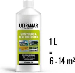 Ultramar - Sprayhood & Tent Protector 1L - Impregneermiddel Voor Bootkap, Tent, Cabriodak - Maakt Waterdicht En Geeft Extra Bescherming -Outdoor Camping Winkel 1200x1166