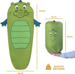 Dutch Mountains Kinderslaapzak Nijlpaard - 170 X 70cm Polyester - Zacht Lichtgewicht – Opberghoes -Outdoor Camping Winkel 1200x1190 1