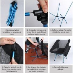 Lopoleis® Campingstoel – Campingstoel Opvouwbaar – Visstoel – Vouwstoel – Strandstoel – Inklapbaar – Lichtgewicht – Outdoor Stoel - Hoge Rugleuning -Outdoor Camping Winkel 1200x1190 2