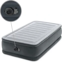 Intex Luchtbed - 1-Persoons - 99 X 191 X 46 Cm - Grijs - Met Ingebouwde Pomp, Hoeslaken Zwart En Reparatieset 14 Intex Luchtbed - 1-Persoons - 99 X 191 X 46 Cm - Grijs - Met Ingebouwde Pomp, Hoeslaken Zwart En Reparatieset -Outdoor Camping Winkel 1200x1190