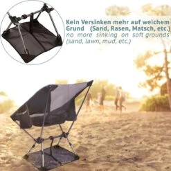 Smartpeas Campingstoel Van Stevig 600D Polyester En Aluminium - Lichtgewicht En Opvouwbaar - Camping Gadget Inclusief Zijzakken +Plus: Strandmat & Draagtas -Outdoor Camping Winkel 1200x1198