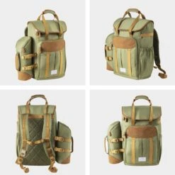 Cabinmax Koeltas - Koelrugzak - Picknick - Picknicktas Met Flessenhouder - Koelrugtas 24L - Olive Green -Outdoor Camping Winkel 1200x1200 136
