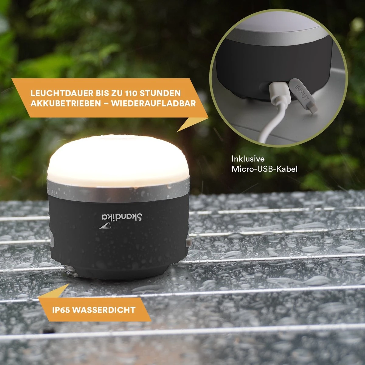 Skandika Campinglamp Tarfala – Tentlampen – Campinglampen – Kampeerlamp – Tentlamp Oplaadbaar, Traploos Dimbaar, Ophanghaak, USB Aansluiting – 3600 MAh Powerbank – Warm Wit, Koel Wit, 110 H Batterij – Tentlamp Buiten – Energieklasse A ++ - Zwart 3 Skandika Campinglamp Tarfala – Tentlampen – Campinglampen – Kampeerlamp – Tentlamp Oplaadbaar, Traploos Dimbaar, Ophanghaak, USB Aansluiting – 3600 MAh Powerbank – Warm Wit, Koel Wit, 110 H Batterij – Tentlamp Buiten – Energieklasse A ++ - Zwart - Afbeelding 3