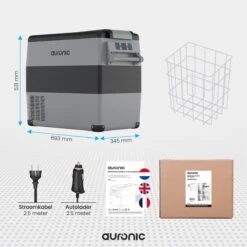 Auronic Elektrische Koelbox - 49.5L - Compressor - 12V En 240V - Grijs -Outdoor Camping Winkel 1200x1200 177