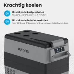 Auronic Elektrische Koelbox - 49.5L - Compressor - 12V En 240V - Grijs -Outdoor Camping Winkel 1200x1200 178