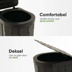 KNGZ Outdoor Gear – Camping Toilet – Nieuw Model – Biologisch Afbreekbare Zakjes – Opvouwbare Camping Toilet Met Deksel – Camping Toilet Hoge Zit – Draagbare WC Emmer Volwassen – Draagbaar Mobiel Potje – Nachtemmer – Opvouwbaar Toilet – Kamperen 11 KNGZ Outdoor Gear – Camping Toilet – Nieuw Model – Biologisch Afbreekbare Zakjes – Opvouwbare Camping Toilet Met Deksel – Camping Toilet Hoge Zit – Draagbare WC Emmer Volwassen – Draagbaar Mobiel Potje – Nachtemmer – Opvouwbaar Toilet – Kamperen -Outdoor Camping Winkel 1200x1200 228