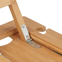 Relaxdays Opvouwbare Picknick Wijntafel - 4 Wijnglazenhouders - Bamboe Dienbladtafel Klein -Outdoor Camping Winkel 1200x1200 354