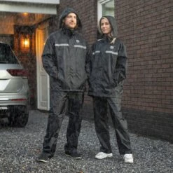 Infinity Goods Regenpak - Dames & Heren - Maat L - Waterdicht & Ademend - Reflecterend - Zwart -Outdoor Camping Winkel 1200x1200 381