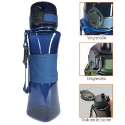 Drinkfles Herbruikbare Waterfles | 500 Ml Donker Blauw | Vaatwasserbestendig Drinkbus Bidon | King Mungo KMDF004 -Outdoor Camping Winkel 1200x1200 410