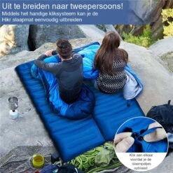 Hikr® Slaapmat 10cm+ Dikte - Comfortabel Luchtmatras - Zelfopblazend Met De Voet - TPU+40D Nylon - Slaapmatje Eenpersoons En Uit Te Breiden Tot Tweepersoons - Slaapmat Met Ingebouwde Pomp -Outdoor Camping Winkel 1200x1200 67