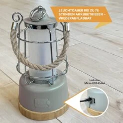 Skandika Kiruna LED-Lamp – Tentlampen – Campinglampen – Buiten Lantaarn – Buitenverlichting – Buiten Lamp - Retro Outdoor Camping Lamp Met Powerbank, Traploos Dimbaar, Draadloos, Oplaadbare Batterij, USB, Warm En Koud Wit, 75h Lichtduur – Beige -Outdoor Camping Winkel 1200x1200 86