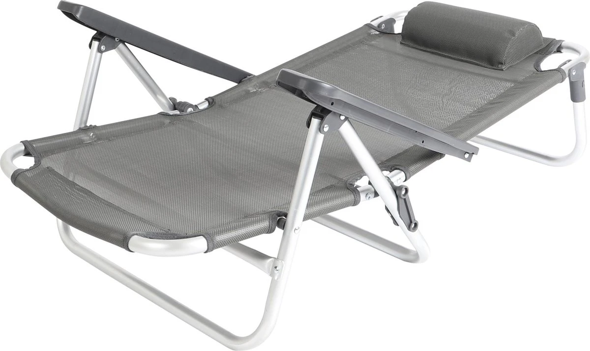 Bo-Camp Beach Chair - Monaco - Aluminium - Grijs 8 Bo-Camp Beach Chair - Monaco - Aluminium - Grijs - Afbeelding 8