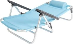Bo-Camp Beach Chair - Monaco - Aluminium - Blauw -Outdoor Camping Winkel 1200x728