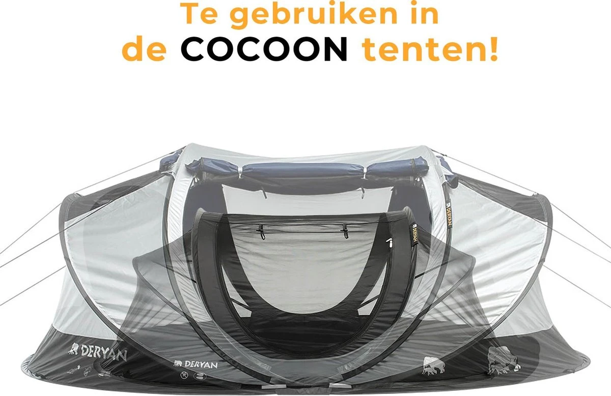 Deryan Luxe Pop-up Reisklamboe - Lichtgewicht 2 Persoons Klamboe – Geimpregneerd - Slaapcompartiment Voor Tent - Binnentent 8 Deryan Luxe Pop-up Reisklamboe - Lichtgewicht 2 Persoons Klamboe – Geimpregneerd - Slaapcompartiment Voor Tent - Binnentent - Afbeelding 8