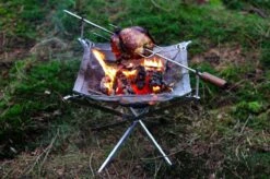 Firekorf + Grill + Spit : Opvouwbare Vuurkorf / Vuurschaal Met Rooster En Spit - Draagbare BBQ - Opbergtas - Kampeer Grill - Kookset -Outdoor Camping Winkel 1200x799 8