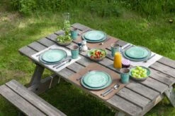 Bo-Camp Servies Halo - 12 Delig Melamine - Aqua -Outdoor Camping Winkel 1200x800 39