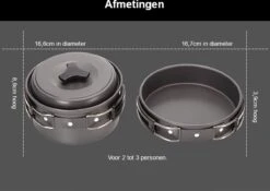 Hikr® Camping Pannenset - Complete 22-delige Kookset - Lichtgewicht - Kookgerei Servies - Outdoor - BPA-vrij - Keukengerei Set -Outdoor Camping Winkel 1200x848