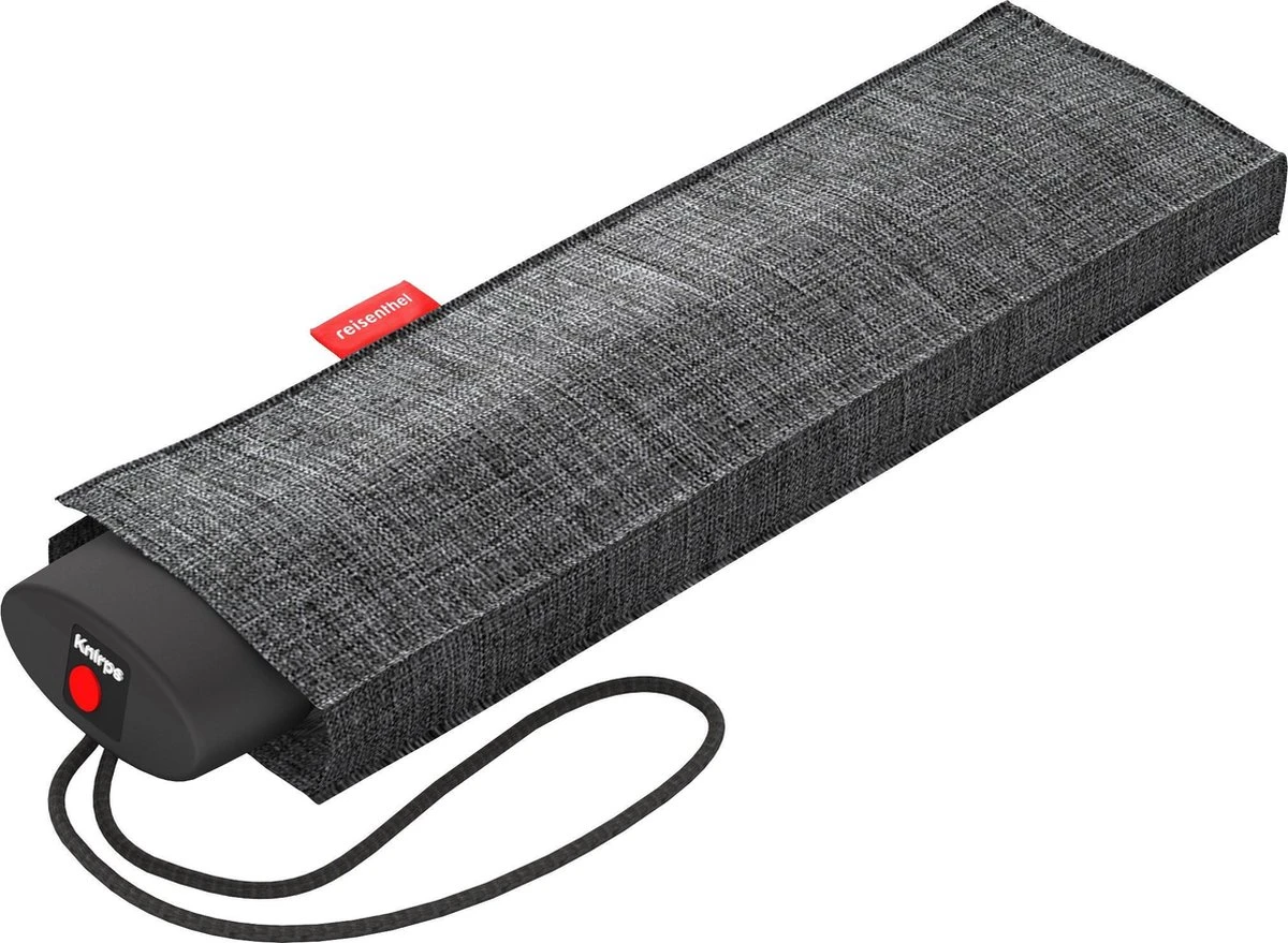 Reisenthel Umbrella Pocket Mini Opvouwbare Mini Paraplu - ø 97 Cm - Twist Silver Grijs 1 Reisenthel Umbrella Pocket Mini Opvouwbare Mini Paraplu - ø 97 Cm - Twist Silver Grijs