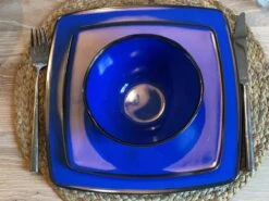 Camping Servies - 12 Delig – 100% Melamine Servies Set – Campingservies – Melamine Servies - Blue Ocean -Outdoor Camping Winkel 1200x900 12