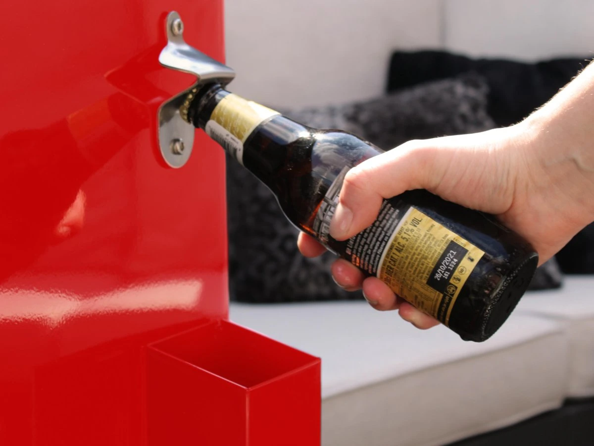 AXI Retro Cooler Rood - Koeler Met Wielen - 76L Inhoud - Koelbox Met Aftapkraan 12 AXI Retro Cooler Rood - Koeler Met Wielen - 76L Inhoud - Koelbox Met Aftapkraan - Afbeelding 12