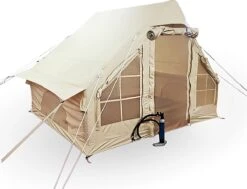 Opblaasbare Vier Persoons Tent Beige 300x200x210 Cm 23 Opblaasbare Vier Persoons Tent Beige 300x200x210 Cm -Outdoor Camping Winkel 1200x920