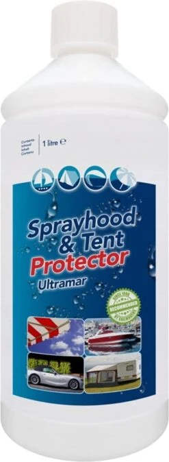 Ultramar - Sprayhood & Tent Protector 1L - Impregneermiddel Voor Bootkap, Tent, Cabriodak - Maakt Waterdicht En Geeft Extra Bescherming -Outdoor Camping Winkel 440x1200