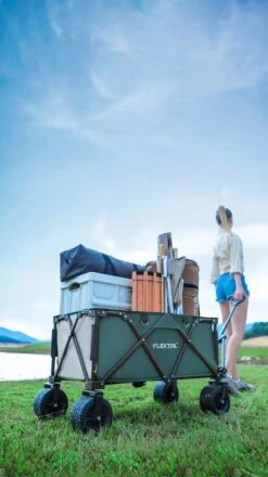 Flextail Gear Bolderkar Opvouwbaar Ezy Wagon - Tot 100KG - Wielen Loskoppelbaar - Zwart -Outdoor Camping Winkel 674x1200 1