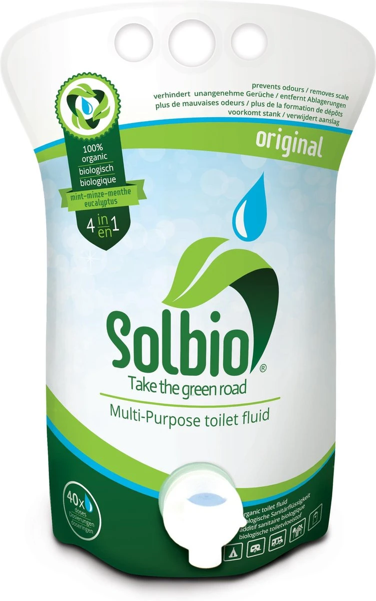 Solbio Original XL 1.6L - Biologische Toiletvloeistof - 100% Natuurlijk 1 Solbio Original XL 1.6L - Biologische Toiletvloeistof - 100% Natuurlijk
