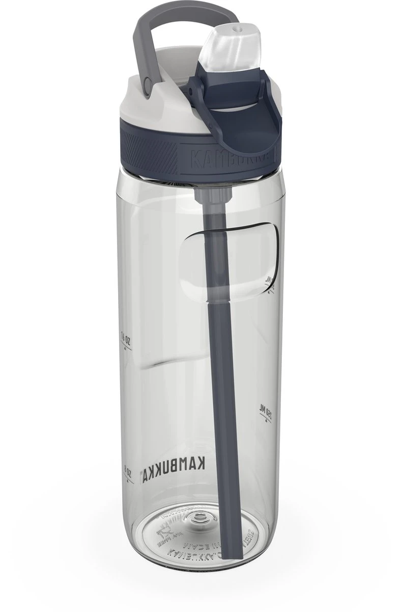 Kambukka Lagoon Drinkfles 750ml - Clear Met Geïntegreerd Rietje 2 Kambukka Lagoon Drinkfles 750ml - Clear Met Geïntegreerd Rietje - Afbeelding 2