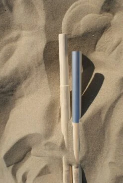 Sunline TOPPER!! Strand Windscherm Kobalt Blauw - Wit - 5 Meter Sterk Dralon Met 2 Delige Stokken 180 Cm -Doekhoogte 140 Cm -Outdoor Camping Winkel 804x1200 2