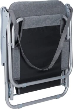 Relaxdays Strandstoel Opvouwbaar - Set Van 2 - Lage Campingstoel - Kampeerstoel Leuning - Grijs -Outdoor Camping Winkel 805x1200