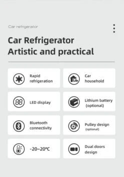 Alpicool 55L - Koelkast/vriezer - 12V-24V/230V - Compressor - APP - Voor Auto En Huis - Outdoor Camping Benodigdheden -Outdoor Camping Winkel 837x1200