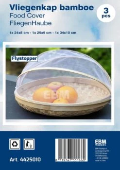 Voedselkap - Vliegenkapjes Bamboe Set 3 Stuks - Flystopper -Outdoor Camping Winkel 846x1200 2